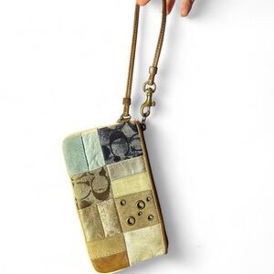 Coach Patchwork Wristlet Clutch